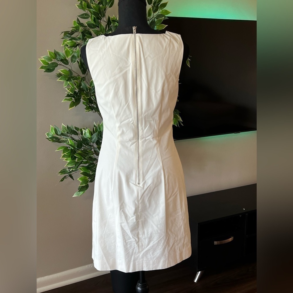 Theory Cortney Cotton blend White Sleeveless
Dress 4 - Picture 5 of 7